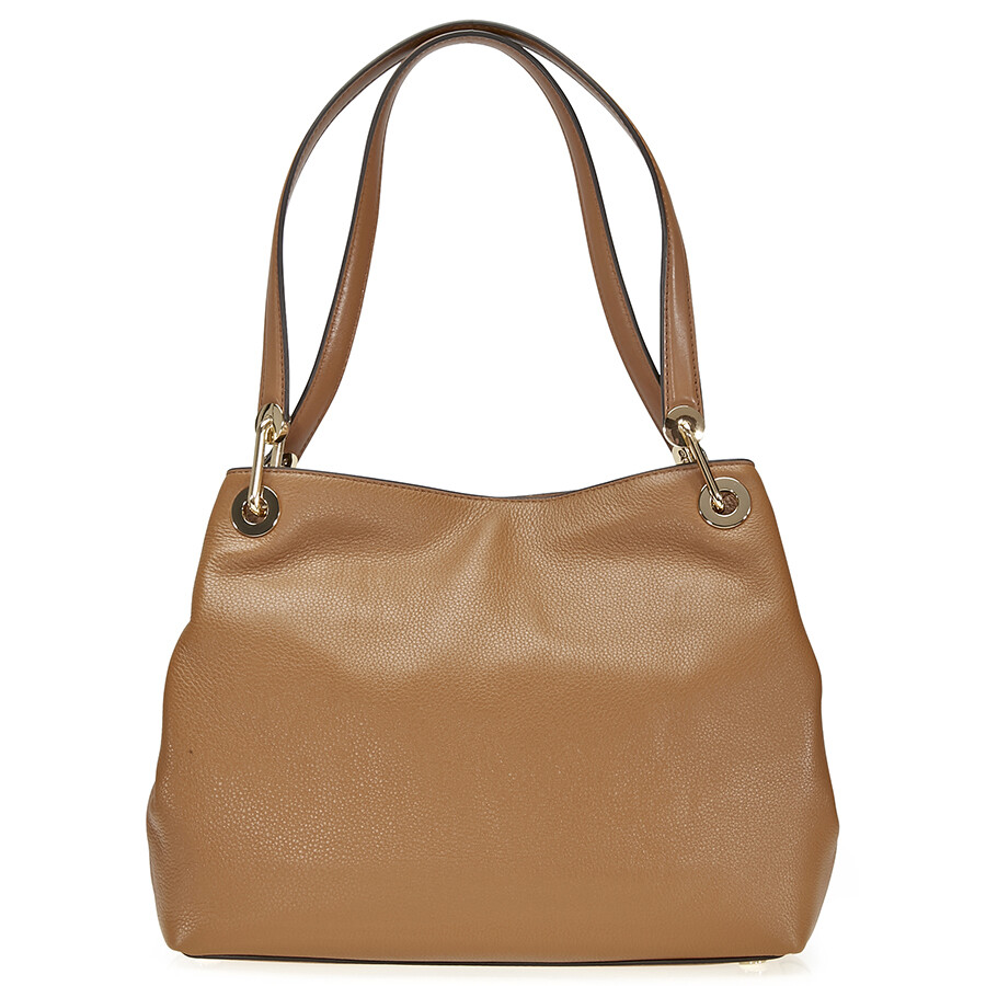 Michael Kors Raven Large Leather Shoulder Bag Acorn Raven Michael