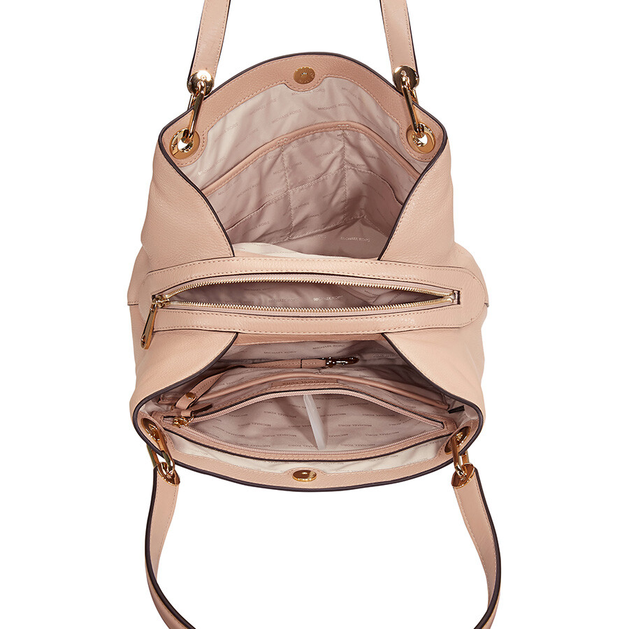 Michael Kors Raven Large Leather Shoulder Bag Oyster Raven