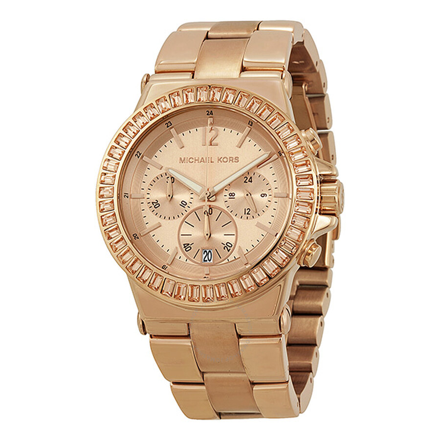 michael kors watch with baguettes