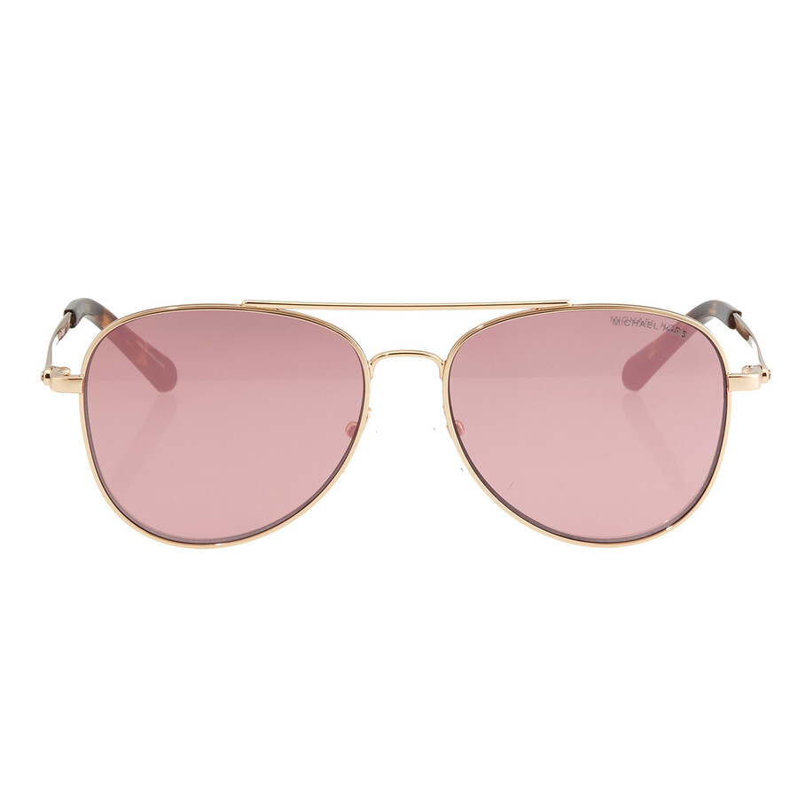 Michael Kors San Diego Hibiscus Mirror Aviator Ladies Sunglasses MK1045