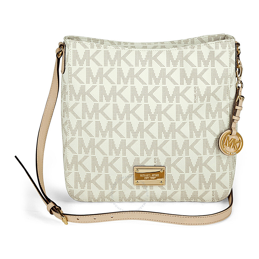 Michael Kors Jet Set Medium Vanilla PVC Travel Tote 30H1GTVT2B-150  885949471506 - Handbags, Jet Set - Jomashop