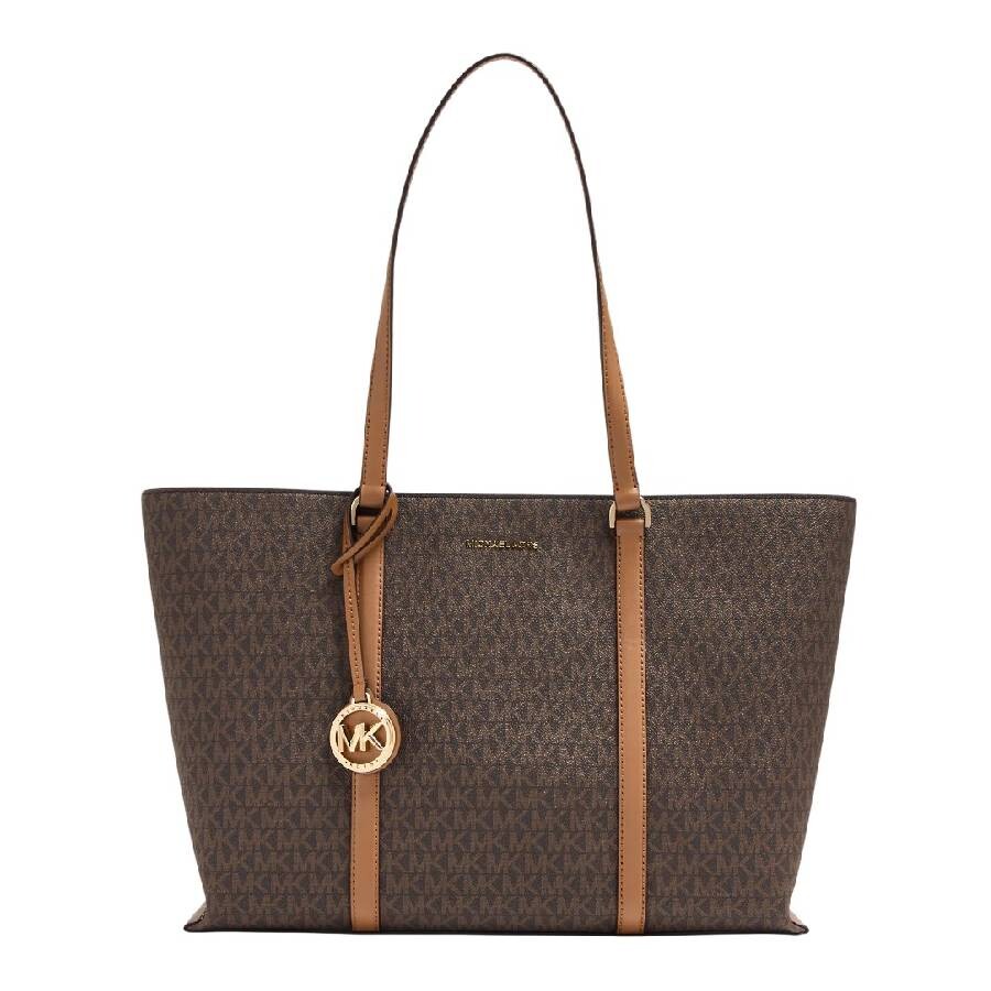 トートバッグ Michael Kors Woman Tote bags Brown 30R4G1LT3B 252 Michael Kors Signature Logo-Print Tote Bag 30R4G1LT3B-252