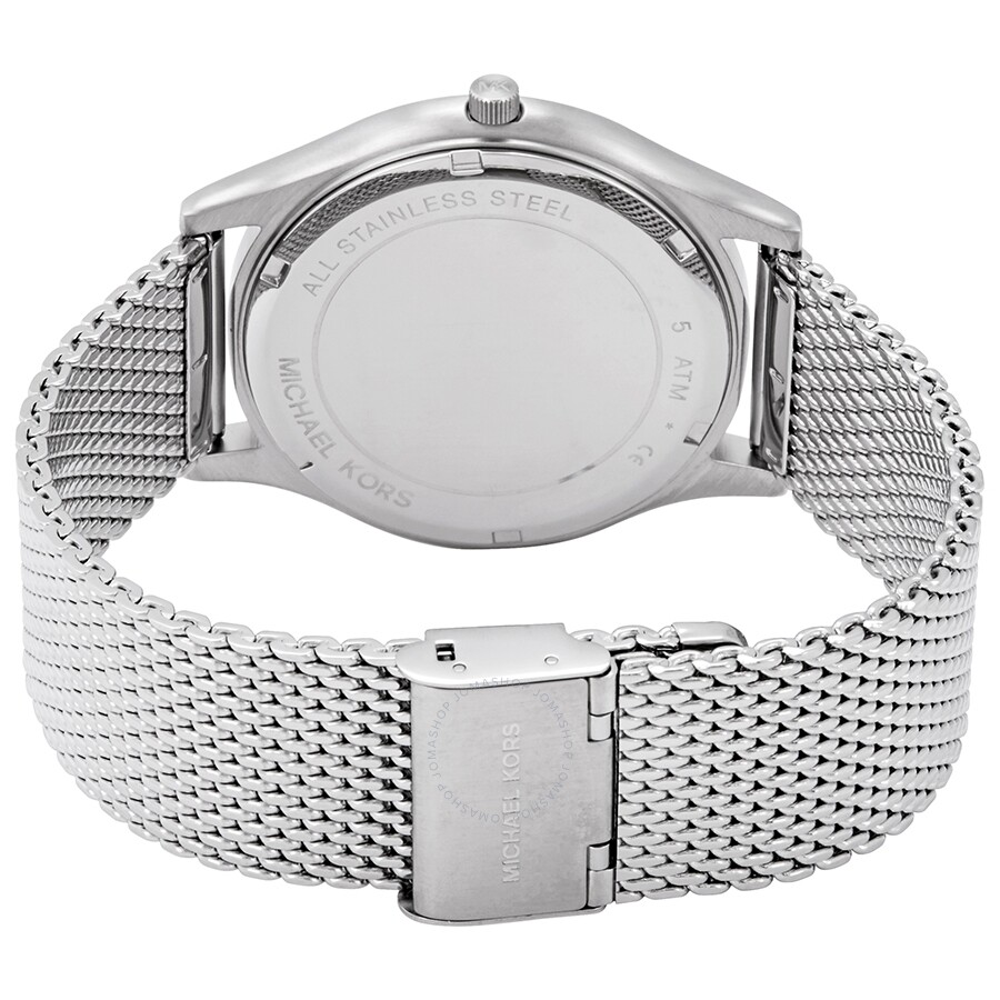 michael kors black stainless steel watch