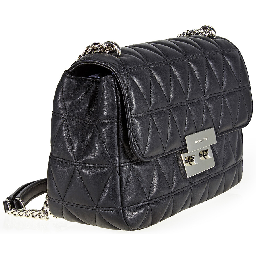 Michael Kors Sloan Large Quilted Shoulder Bag Black Michael Kors Sloan Large Quilted Shoulder Bag Black