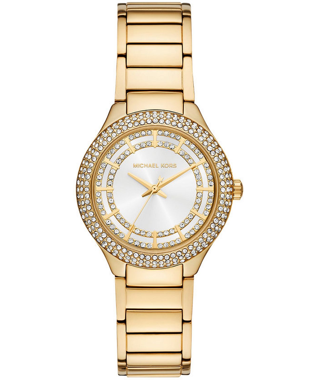 Michael Kors Sylvia Quartz Crystal Silver Dial Ladies Watch MK4941