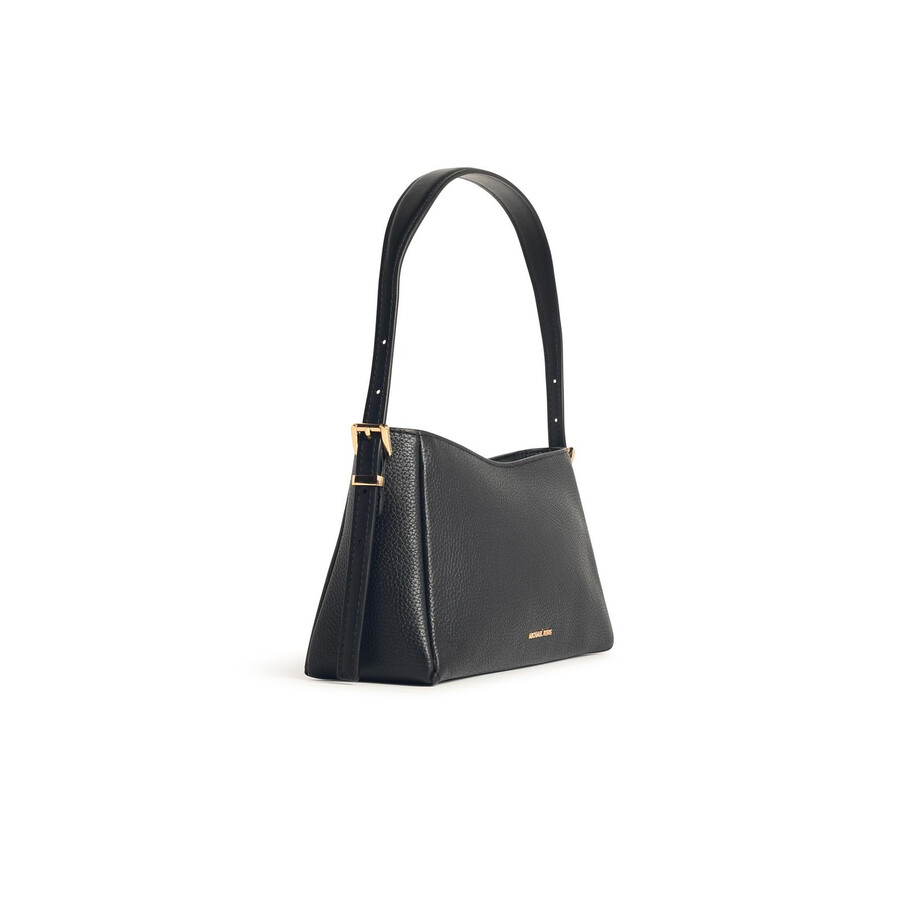 Michael Kors Michael  Moore Black Leather Bag In Black