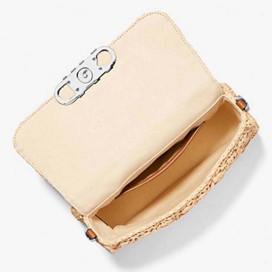 Michael Kors Michael Parker Medium Woven Raffia Shoulder Bag