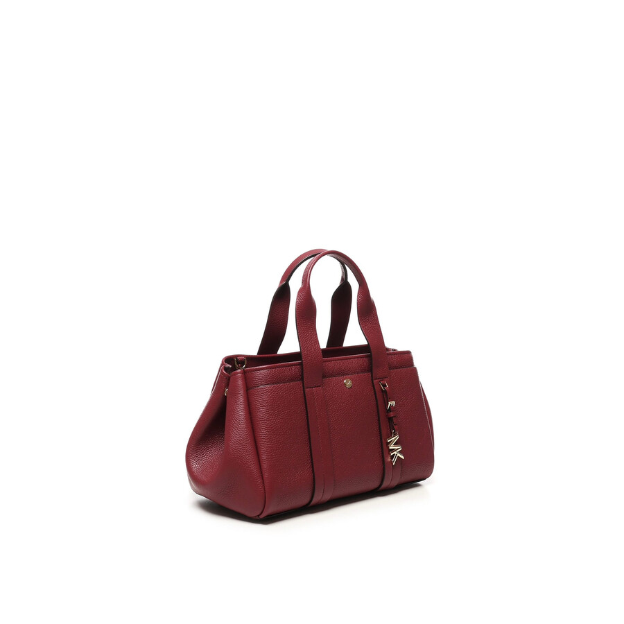 Michael Kors Romee Small Pebbled Leather Satchel In Red