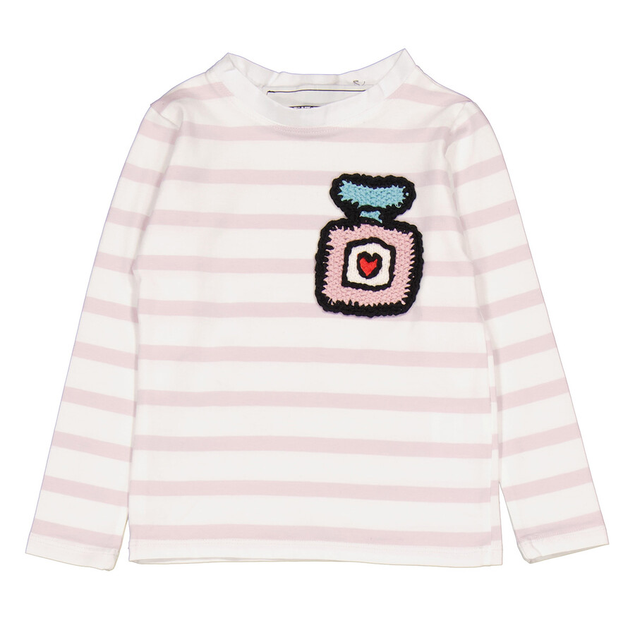 Girls Long-sleeve Striped Sweater