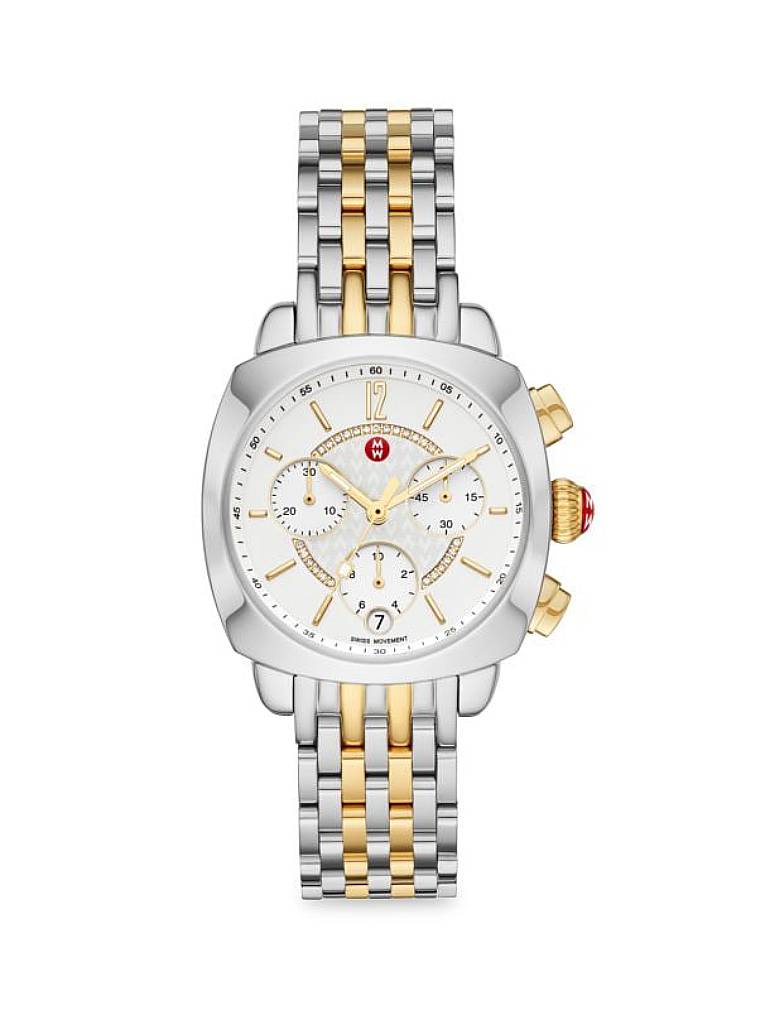 Michele Ascalon Chronograph Quartz White Dial Ladies Watch MWW18B000004