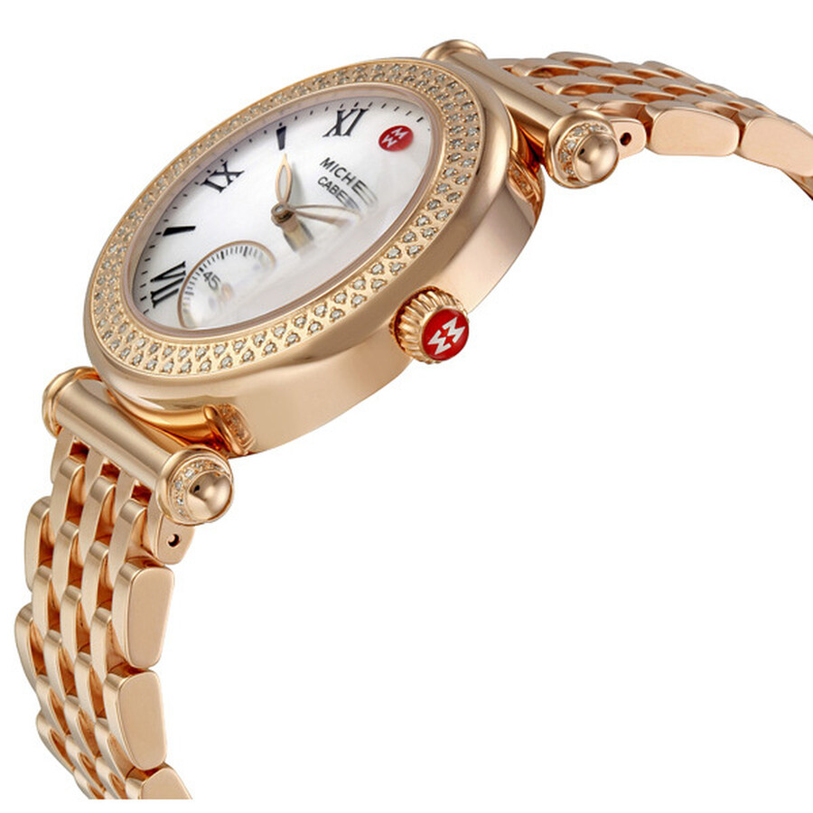 Michele Caber Diamond Rose Goldtone Ladies Watch MWW16A000044 Caber Michele Watches