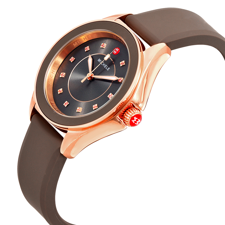 Michele Cape Sunburst Topaz Dial Ladies Watch MWW27A000005 Cape