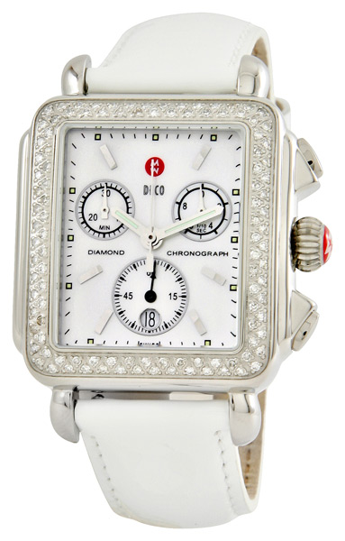 Michele Deco Ladies Diamond Chronograph Watch MWW06A000005
