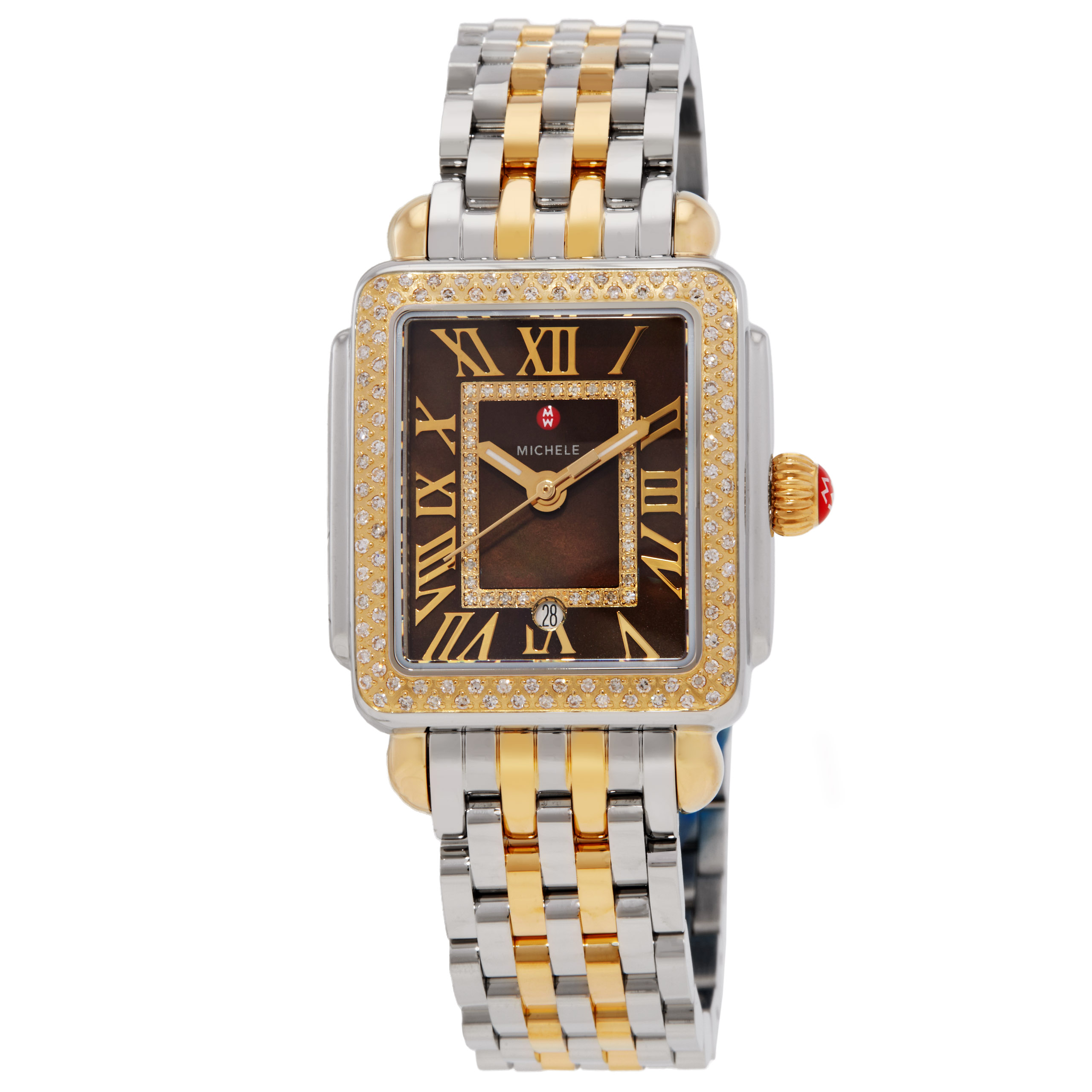 Michele Deco Madison Mid Diamond Quartz Ladies Watch MWW06G000052