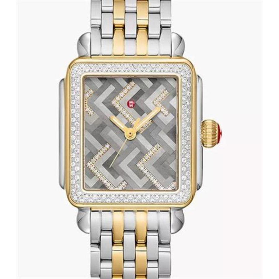 Michele Deco Madison Quartz Diamond Grey Dial Ladies Watch MWW06T000272