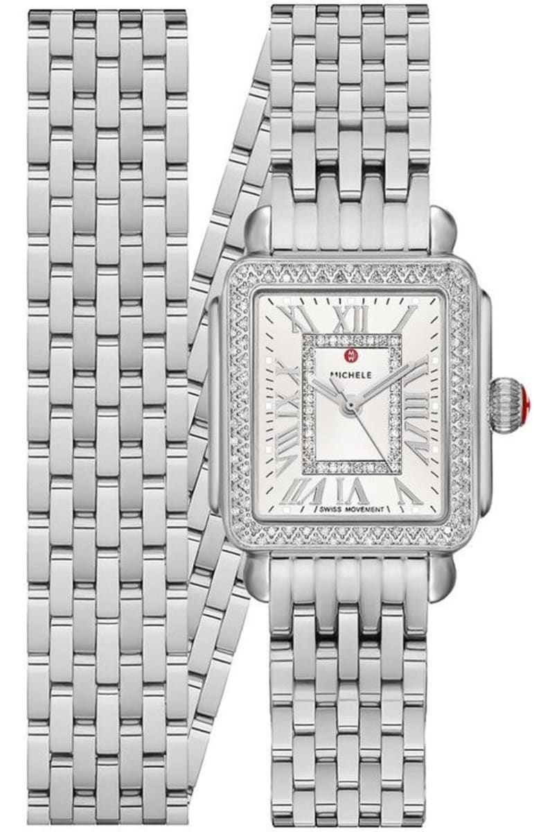 Michele Deco Madison Quartz Diamond Silver Dial Ladies Watch MWW06D000162