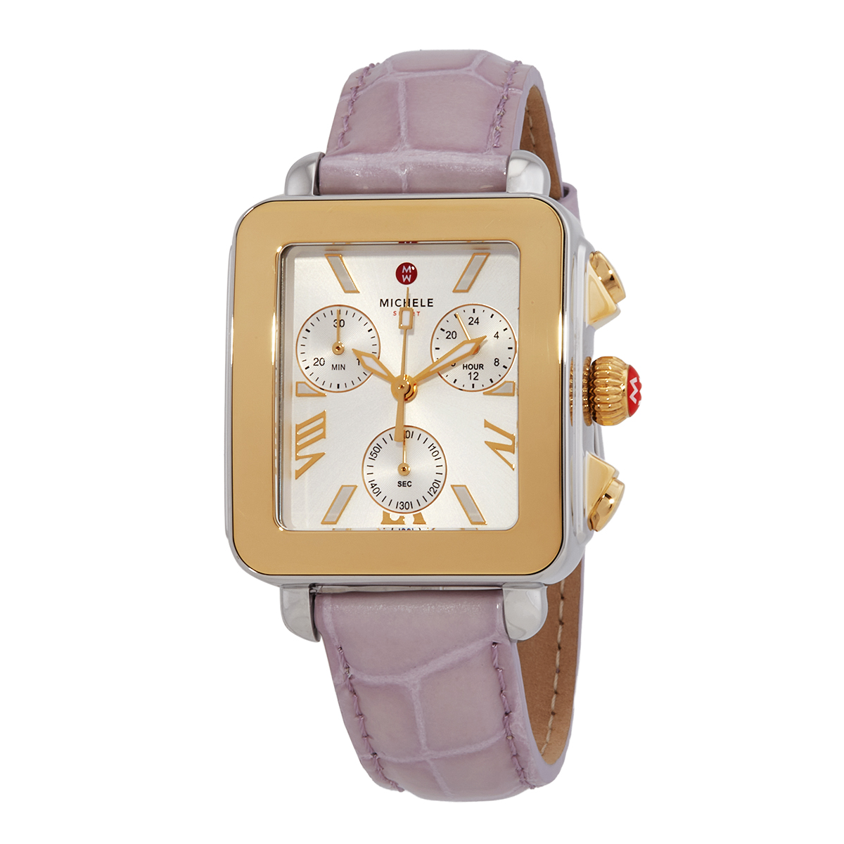 Michele Deco Sport Chronograph Quartz Silver Dial Ladies Watch MWW06K000064