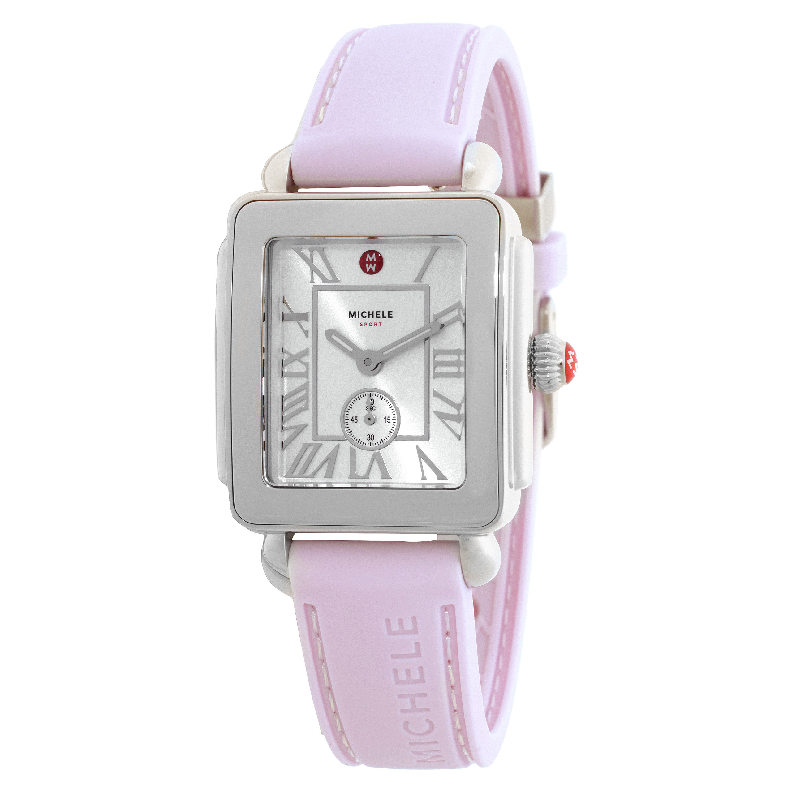 Michele Deco Sport Mid Quartz Silver Dial Ladies Watch MWW06H000009