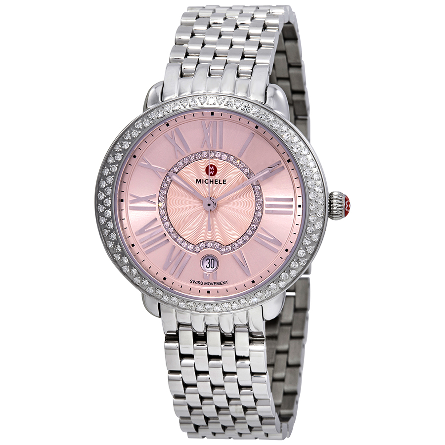 Michele Serein Blush Sunray Dial Ladies Watch MWW21B000137