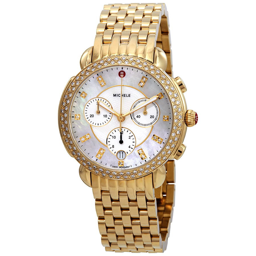 Michele Sidney Chronograph Diamond Ladies Watch MWW30A000008