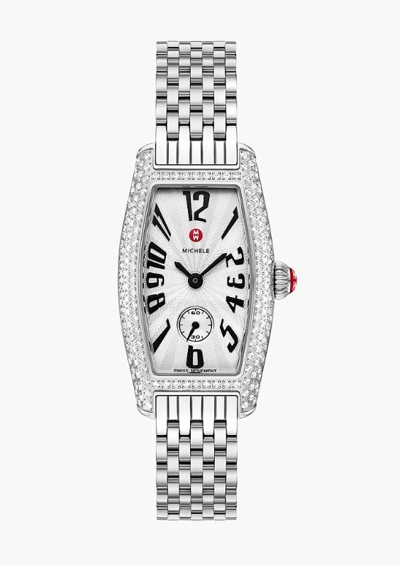 Michele Special Edition Coquette Quartz Diamond White Dial Ladies Watch MWW08B000285