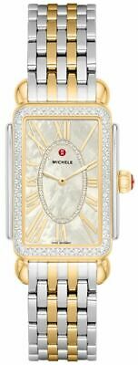 Michele Special-Edition Deco Quartz White Mother of Pearl Dial Ladies Watch MWW06E000143