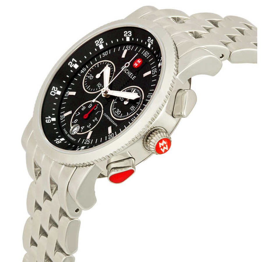 Michele Sport Sail Black Dial Ladies Watch MWW01C000022 Sport Sail