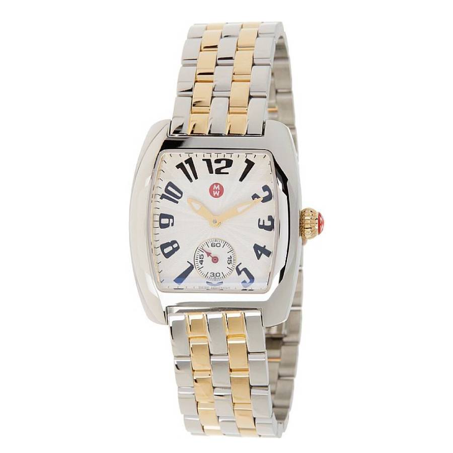 Michele Urban Quartz White Dial Two-Tone Ladies Watch MWW02A000608