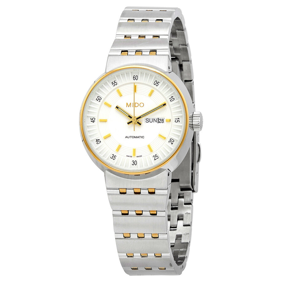マディ・ダイアモンド Mido All Dial Chronometer Automatic White Dial Stainless