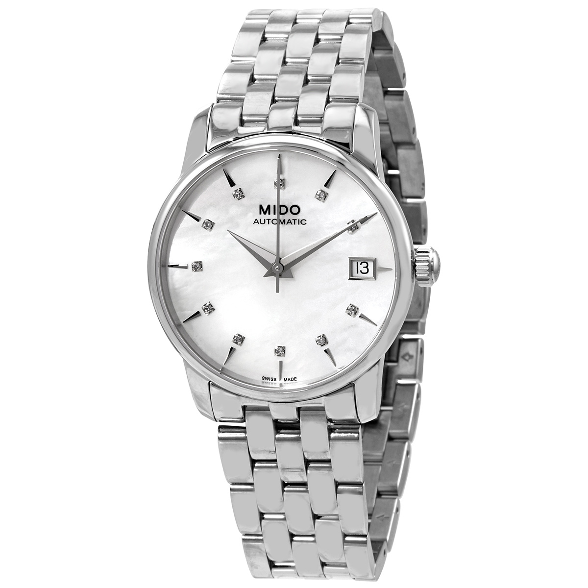 Mido Automatic Diamond Mother of Pearl Dial Ladies Watch M0072071110600