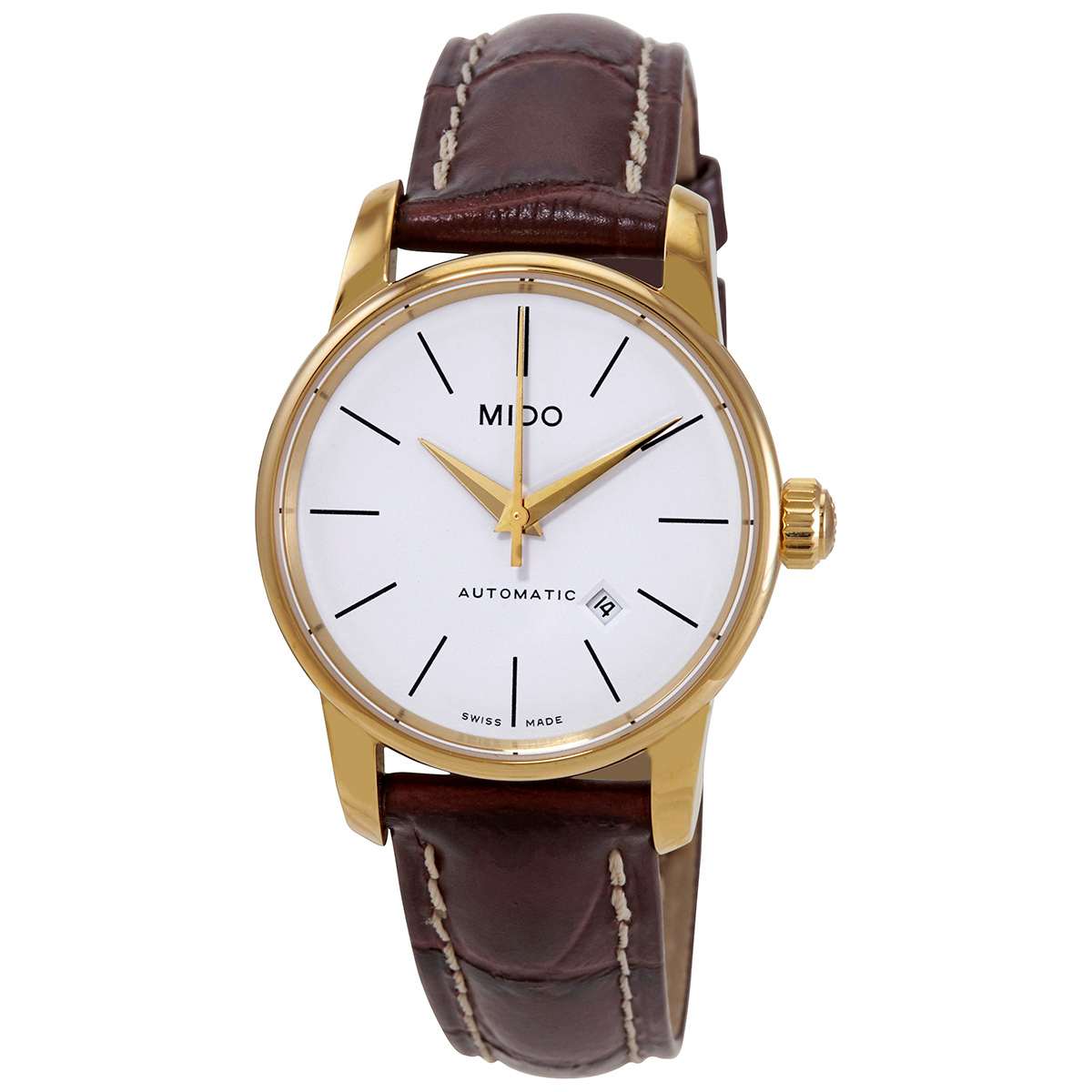 Mido Baroncell Automatic White Dial Ladies Watch M7600.3.76.8