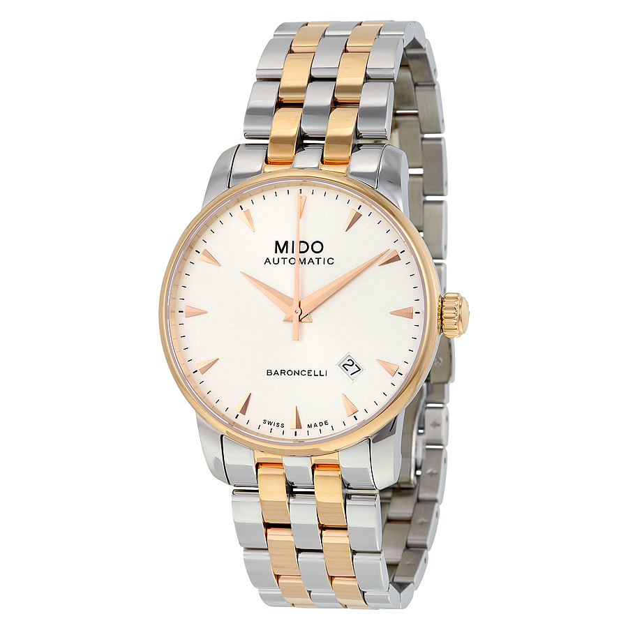 Mido Baroncelli II Automatic Silver Dial Two-tone Men's Watch M86009111