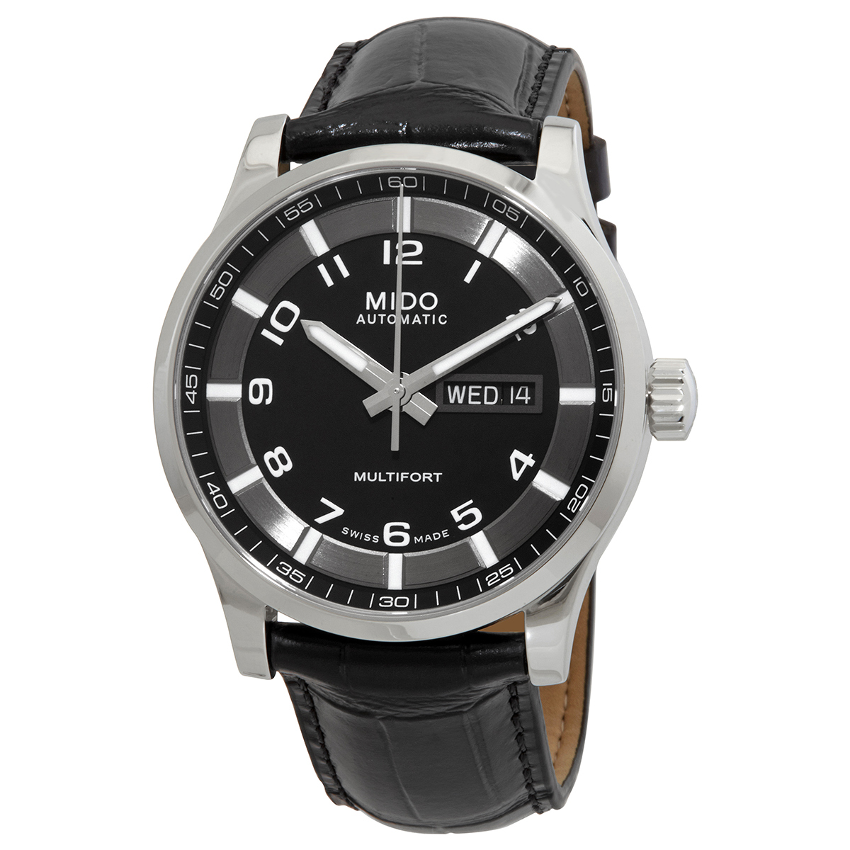 Mido Multifort Automatic Black Dial Men's Watch M0054301605280