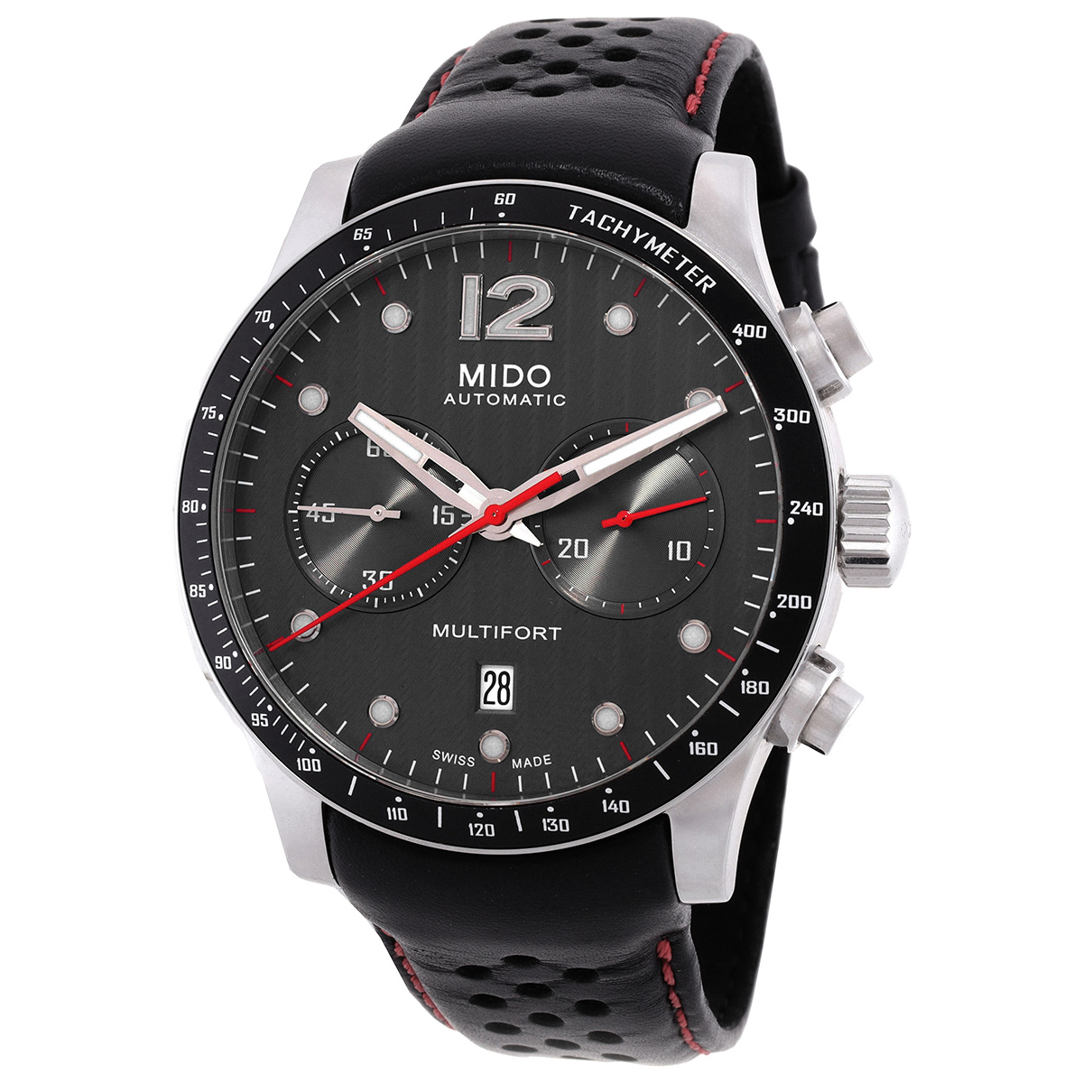 Mido Multifort Chronograph Automatic Black Dial Men's Watch
