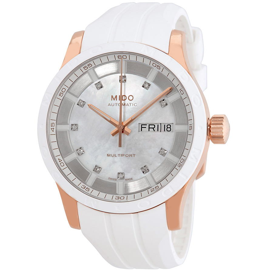 Mido Multifort II Automatic Diamond Ladies Watch M018.830.37.116.80