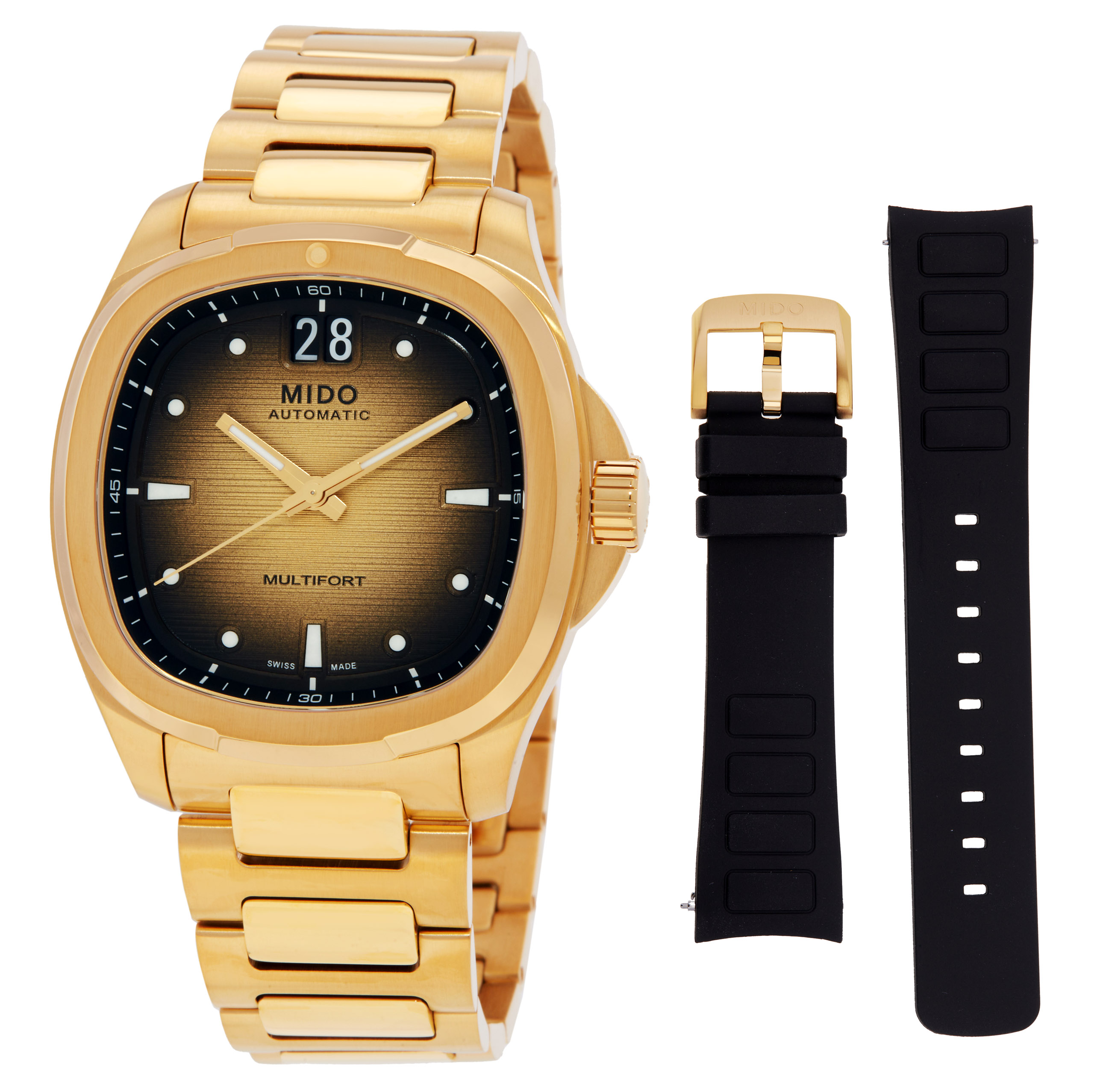 Mido Multifort TV Big Date Automatic Champagne Dial Men's Watch