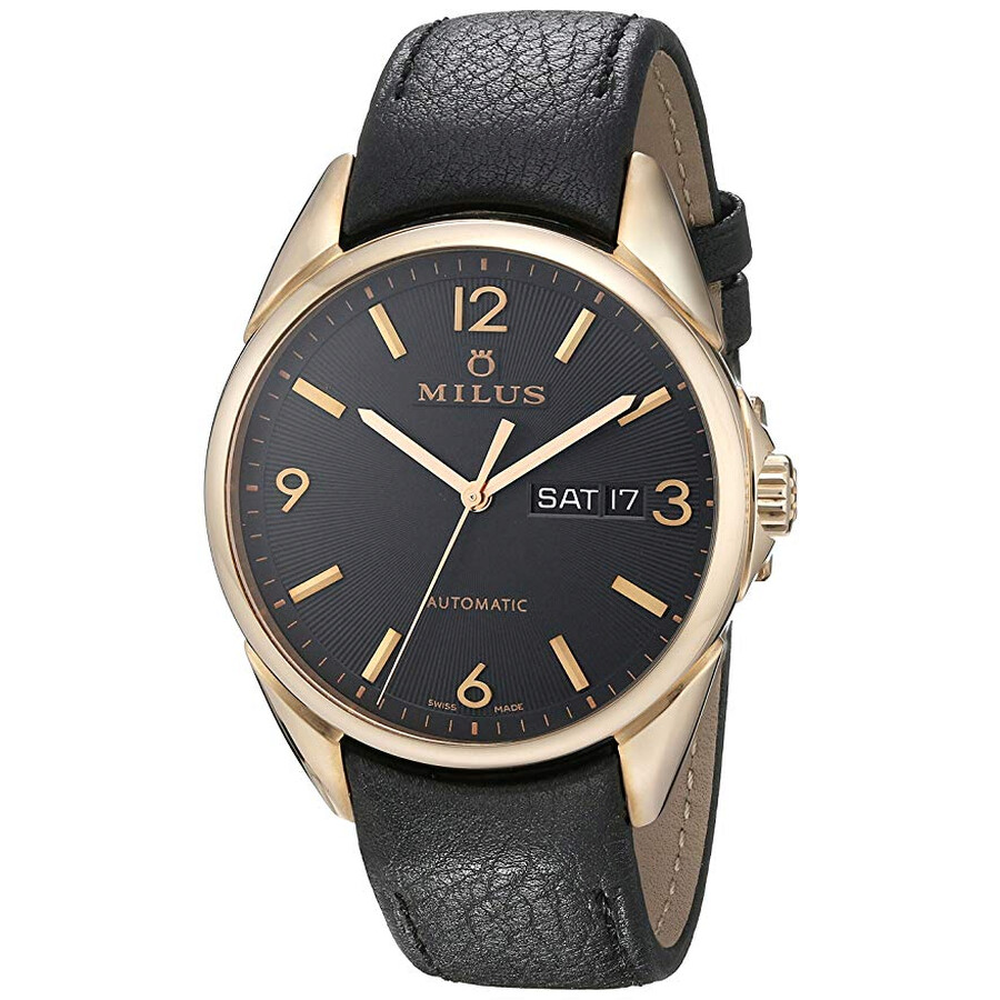 Milus Tirion Automatic Black Dial Men's Watch TIRC400