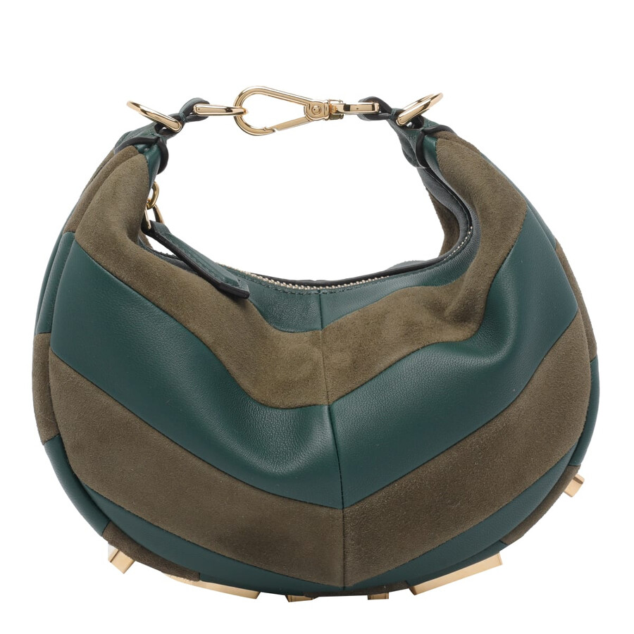 Fendi Mini Graphy Hobo Bag In Green