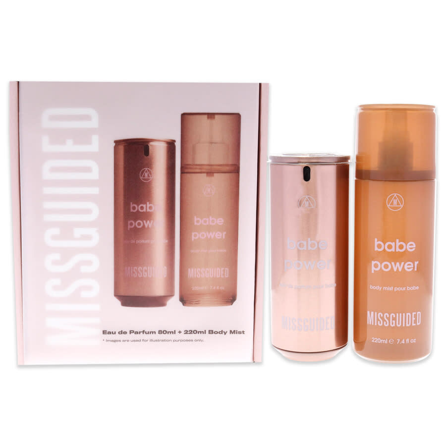 Missguided Ladies Babe Power Gift Set Fragrances 5055654076395 In Transparent