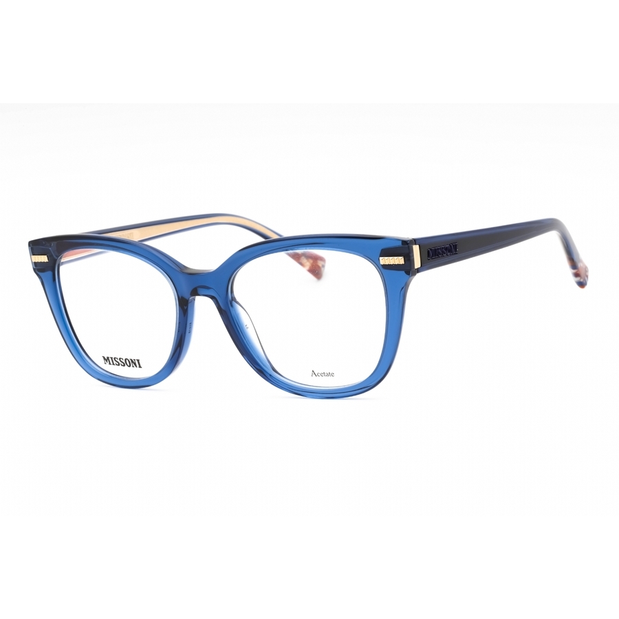 Missoni Ladies Blue Rectangular Eyeglass Frames Mis0071