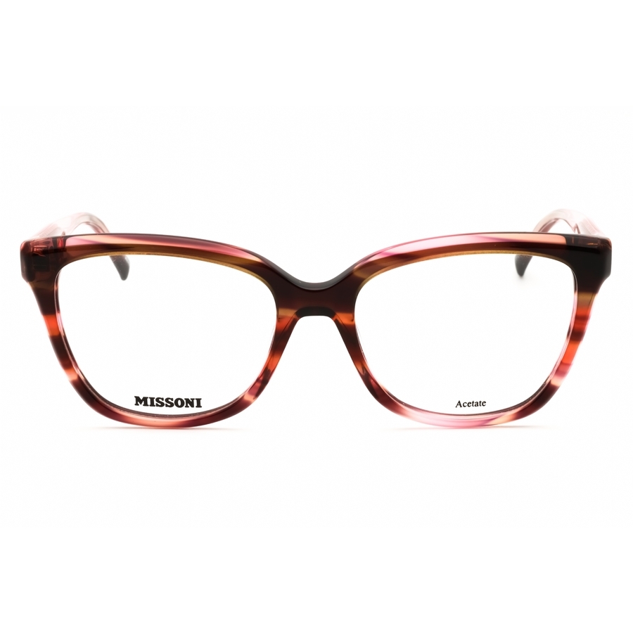Missoni Ladies Red Rectangular Eyeglass Frames Mis0116