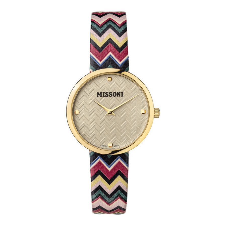 Missoni Missoni M1 Quartz Gold Dial Ladies Watch MWY200220 195072643603