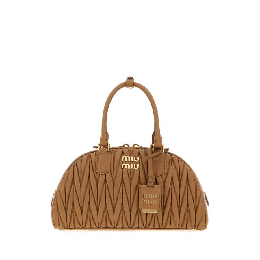 Miu Miu Arcadie Shoulder Bag — Caramel 5BB197AN88 F098L - Handbags