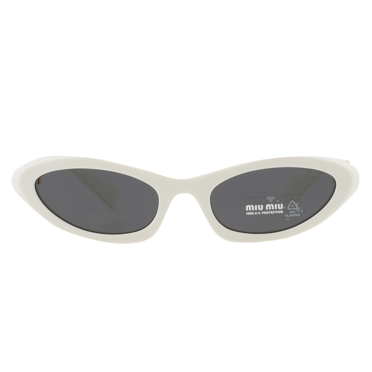 Miu Miu Dark Gray Cat Eye Ladies Sunglasses MU 09YS 1425S0 54