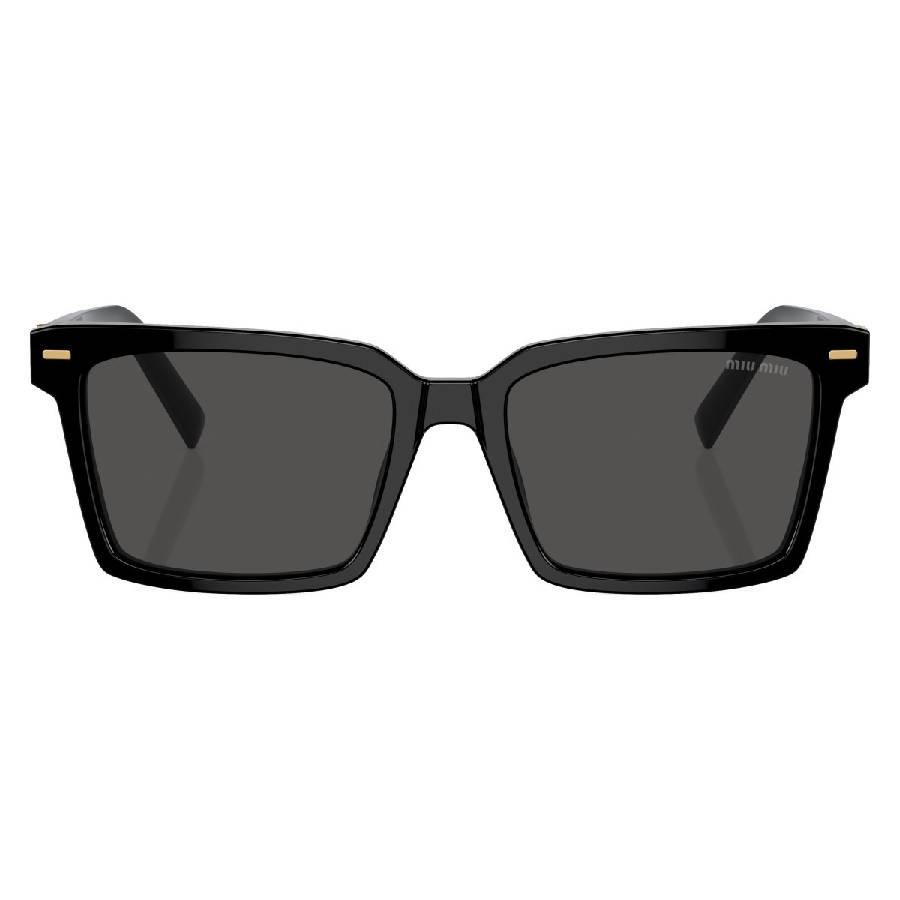 Miu Miu Dark Grey Rectangular Ladies Sunglasses MU 13ZSF 16K5S0 55