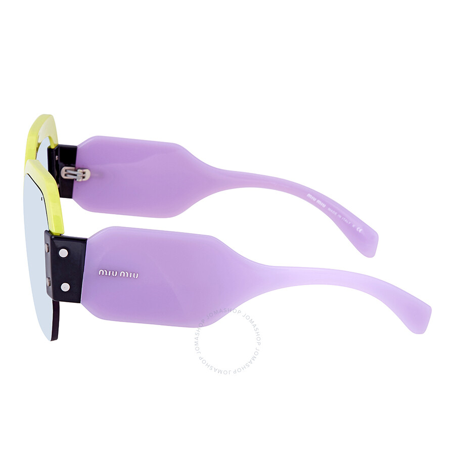 Miu Miu Light blue Square Sunglasses MU 09SS VIV4Q2 32 Miu Miu Sunglasses