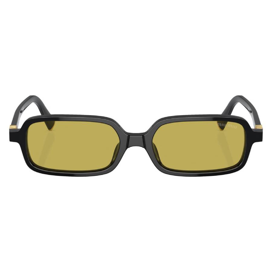 Miu Miu Olive Green Rectangular Ladies Sunglasses Mu 11zsf 16k07o 52 In Black