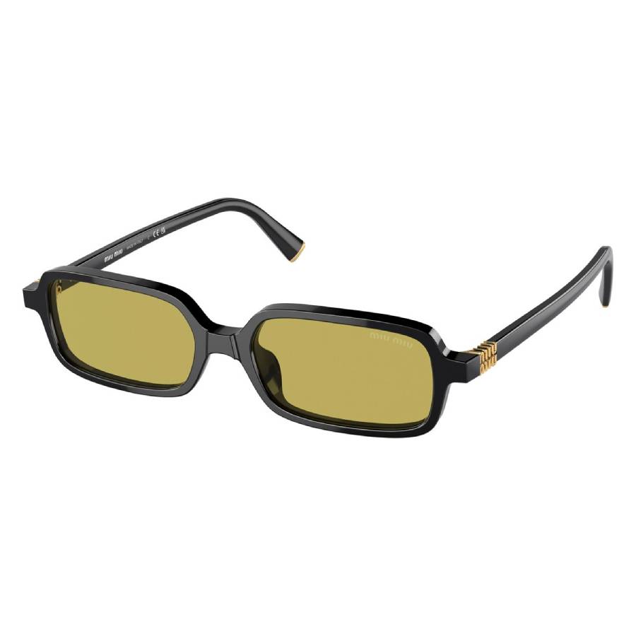 Miu Miu Olive Green Rectangular Ladies Sunglasses Mu 11zsf 16k07o 52 In Black