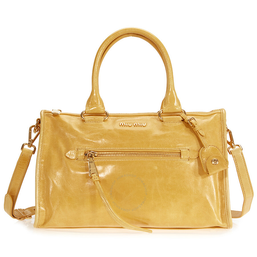 Miu Shiny Calfskin Leather Handbag Soleil Handbags Miu Shiny Calfskin Leather Handbag Soleil