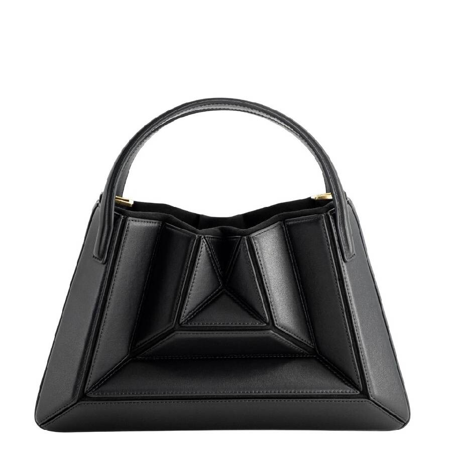 Mlouye Black Calf Leather Sera Tote